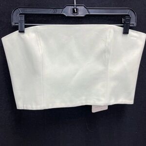 NWT SCANLAN THEODORE Light Green Bustier Crop Cropped Tube Top 10 MSRP $300